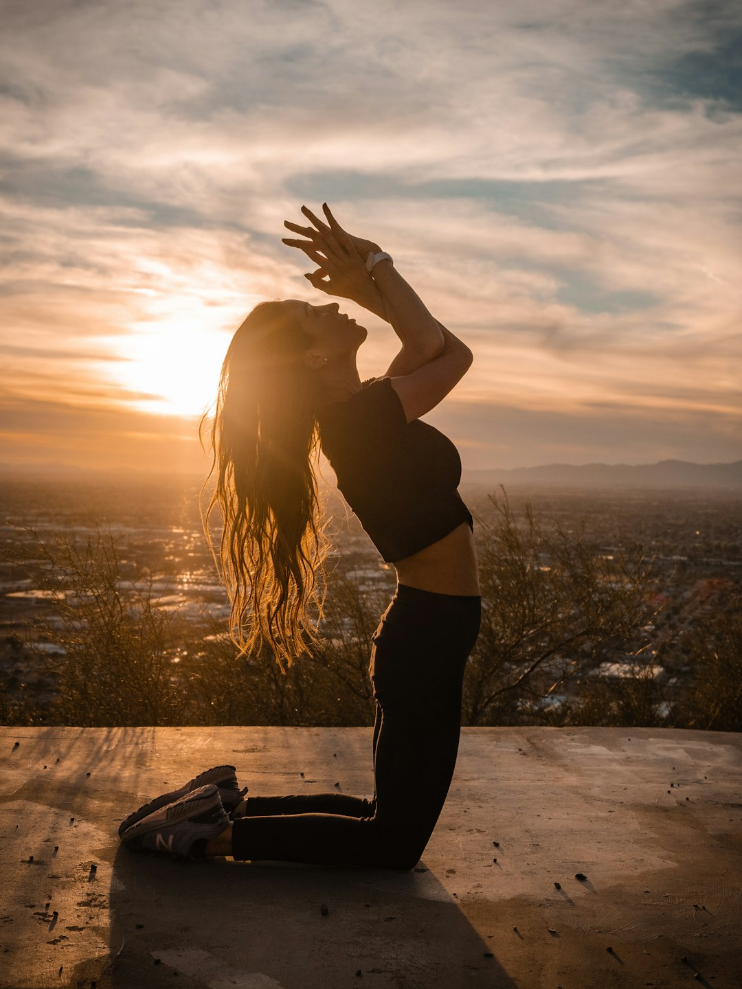 A yoga hike in Phoenix.
